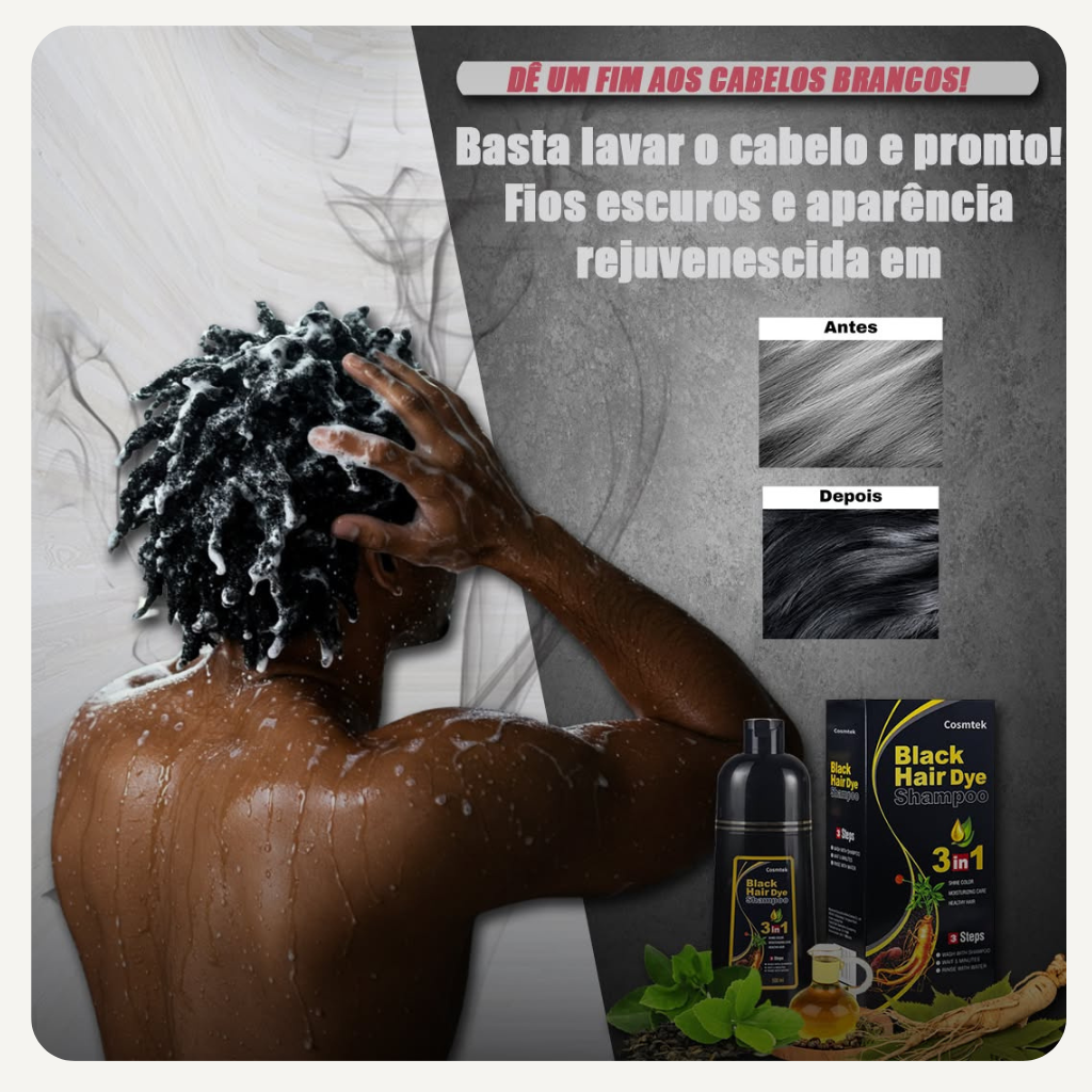 SHAMPOO BLACK 3EM1