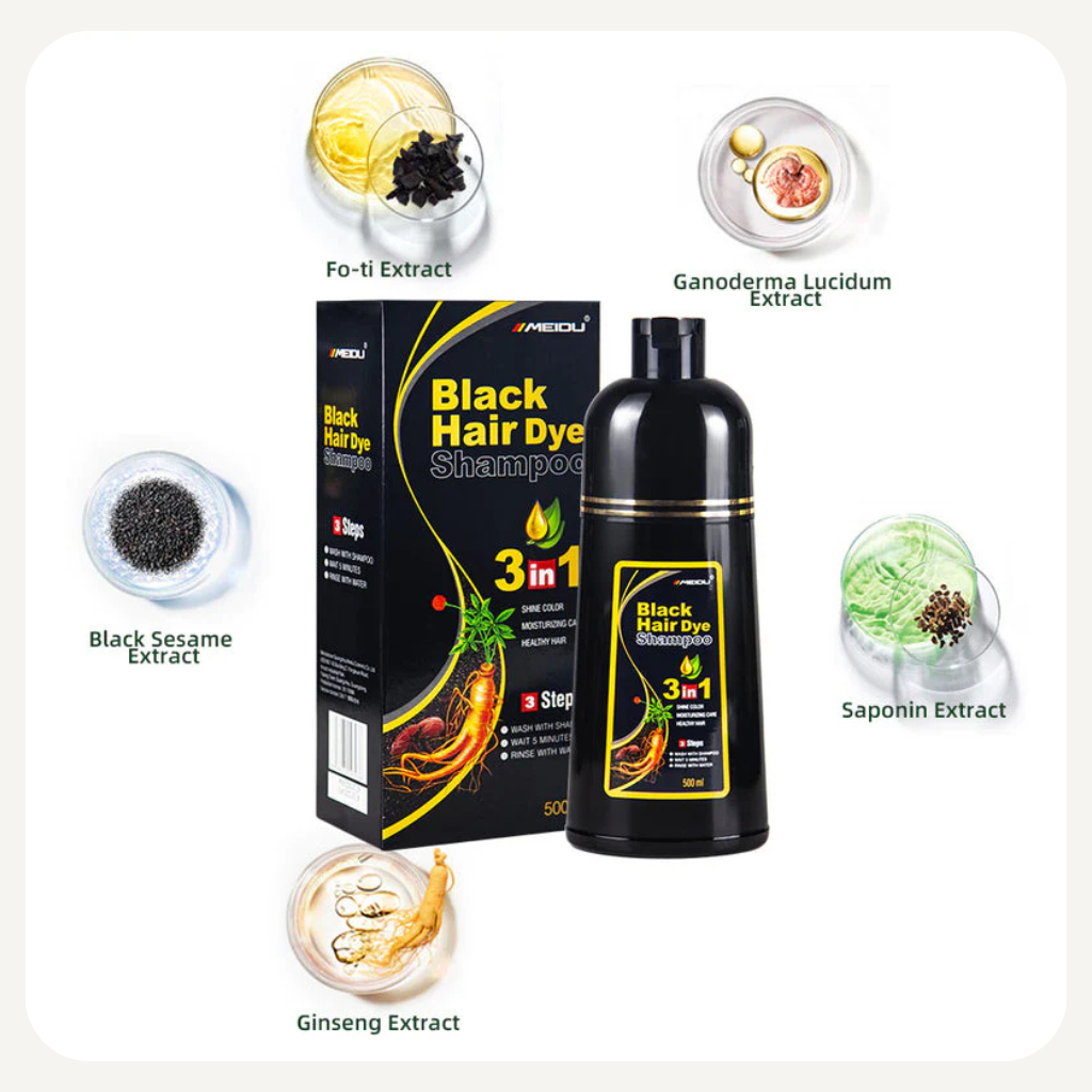 SHAMPOO BLACK 3EM1