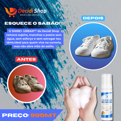 SHINE+ URBAN™ — Tênis limpo em 60 segundos.